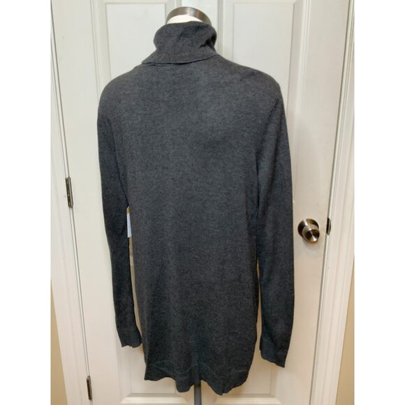 Michael Kors Gray Turtleneck Sweater Dress W/ Zip Pockets, Size XL - Picture 6 of 8